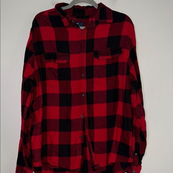 George Red and Black Plaid Shirt - Picture 1 of 10